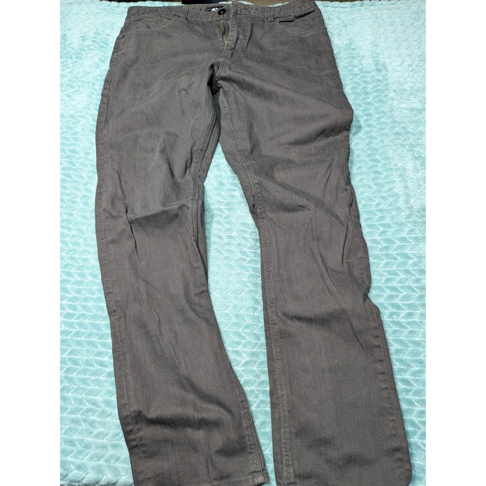 ONeill Mens Modern Fit Pants Charcoal Gray Size 34 Stretch 5-Pocket Casual